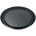 Forma do tarty, metalowa, z powłoką nieprzywieralną, czarna, średnica 28 cm Klausberg, KB-7836