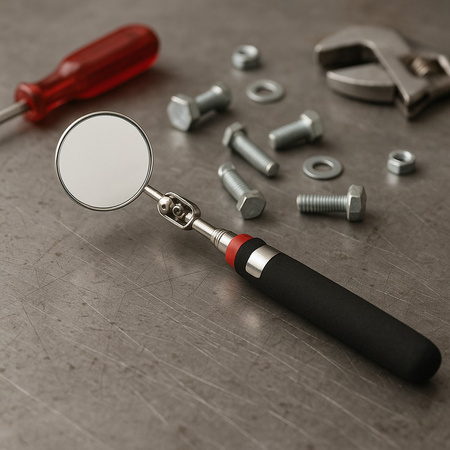 Lusterko inspekcyjne teleskopowe okrągłe 31 mm, uchwyt 485 mm PRAXER