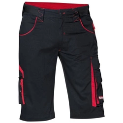 Spodnie spodenki bermudy robocze krótkie męskie 56 czarny/czerwony FORTIS