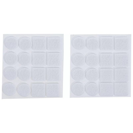 Zestaw podkładek filcowych białe 32 szt., BGS Diy 80860