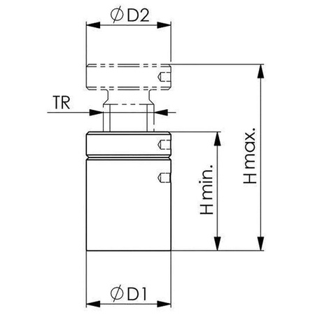 Podporka śrubowa,wlk.100 70-100mm AMF