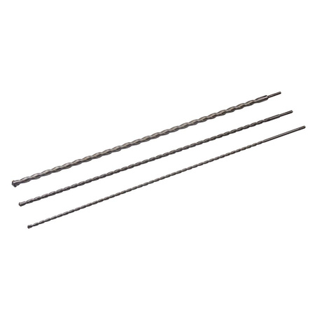 Zestaw wierteł udarowych SDS Plus 3 szt, 1000 mm, Silverline 125628