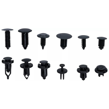 Zestaw spinek tapicerskich i klipsów rozprężnych uniwersalny 19, 2 szt., BGS 9780