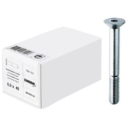 Śruby gniazdo 6-kątne DIN 7991 8.8 M4x20mm 500szt E-NORMpro