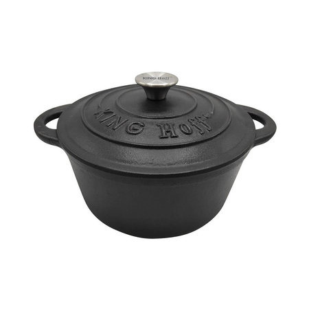 Garnek żeliwny z pokrywą Ø22 cm, pojemność 2,4 l KINGHoff