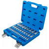 Zestaw 32 nasadekz bitem, gniazdo sześciokątne 2-19 mm / 1/4 - 9/16", metryczne i calowe, napęd 6,3 mm (1/4"), 10 mm (3/8"), 12,5 mm (1/2"), BGS 74258