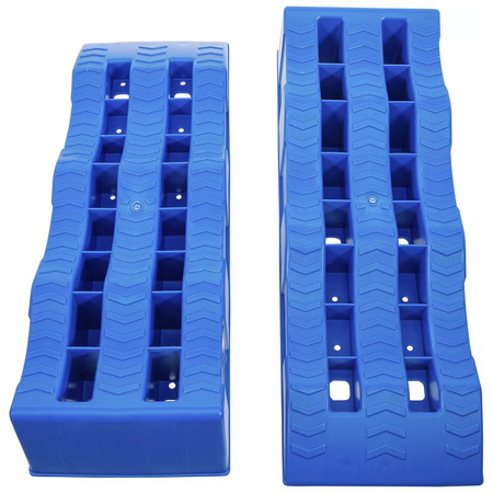 Zestaw ramp najazdowych tworzywo sztuczne 3 wysokości najazdu, 2 szt., BGS 74402