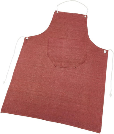 Fartuch płócienny 80 x 100 cm czerwono-brązowy Craftland