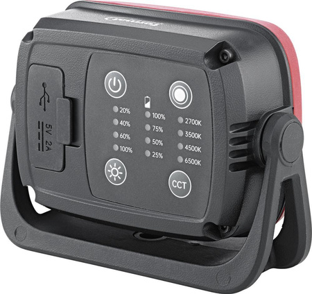 Lampa warsztatowa miniaturowa akumulatorowa 300-1500lm 2700-6500 4-stopni regulacji FORMAT