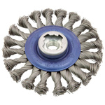 Szczotka garnkowa X-LOCK,drut stalowy pleciony 125x mm Osborn