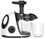 Wyciskarka wolnoobrotowa do owoców i warzyw, pozioma z uchwytem, 150W, biała, Klausberg, KB-7864