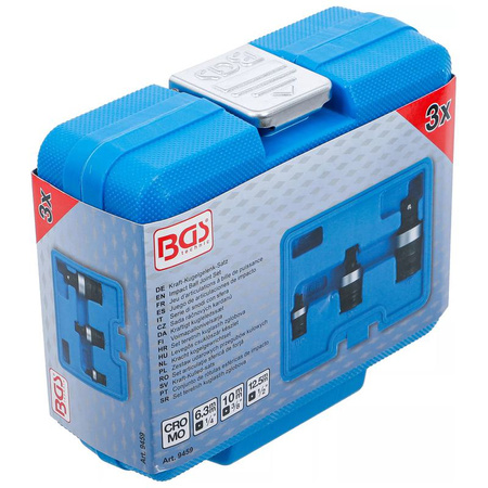 Zestaw udarowych przegubów kulowych 3 szt., BGS 9459