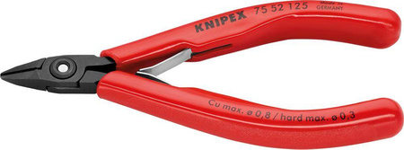 Szczypce tnące boczne dla elektroników z ostrzami ze skosem 125 mm KNIPEX 75 52 125