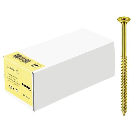 Wkręty do płyt wiórowych PZD 6,0x80/48mm 200szt E-NORMpro