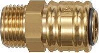 Szybkozłącze z mosiądzu, średnica nom.7,2mm, gwint zewnetrzny G 3/8 RIEGLER