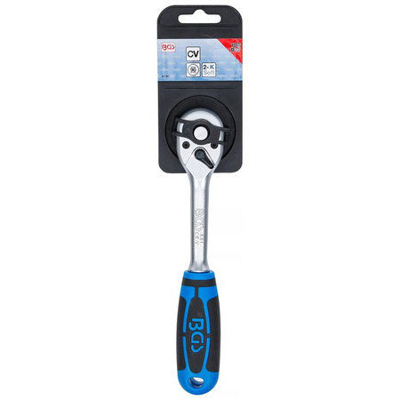 Grzechotka dwustronna z drobnym uzębieniem 10 mm (3/8"), wersja prosta, BGS 681