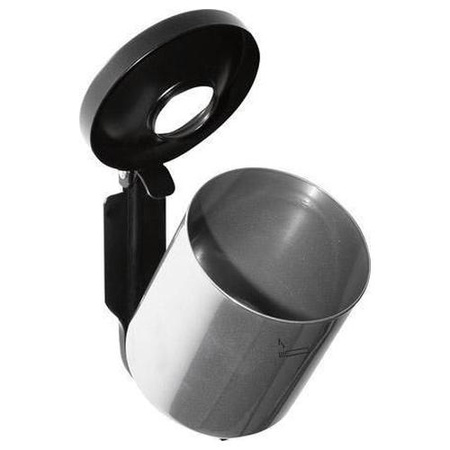 Popielnica ścienna z mechanizmem przechylnym 90mm srebrna