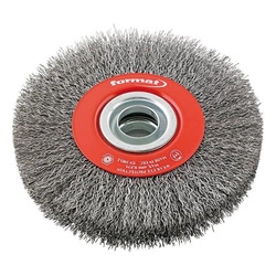 Szczotka tarczowa, drut stalowy 150x30mm FORMAT