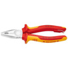 Szczypce uniwersalne z rękojeściami izolowanymi VDE 180 mm KNIPEX 03 06 180 T