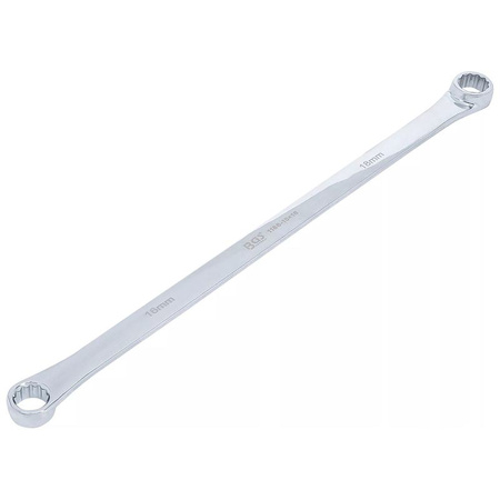 Długi klucz oczkowy dwustronny 16 x 18 mm, BGS 1186-16x18