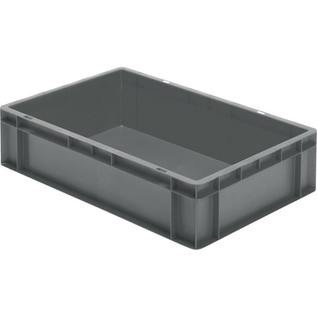Skrzynka transportowa 600 x 400 x 145 mm szara TK 600/145-0 LA-KA-PE