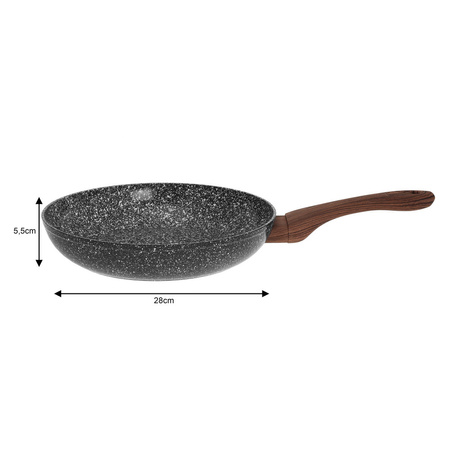 Czarny wok żeliwny Ø31 cm, KINGHoff