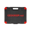 Zestaw narzędzi nasadowych Auto-Universal, 61 elementów - grzechotka, nasadki sześciokątne i akcesoria, GEDORE RED, R69003061