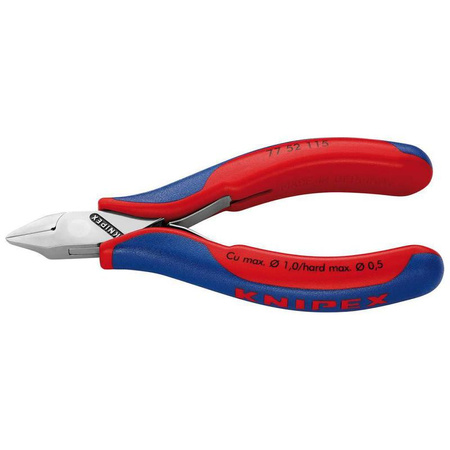 Szczypce tnące boczne dla elektroników ,główka płaska 115mm KNIPEX
