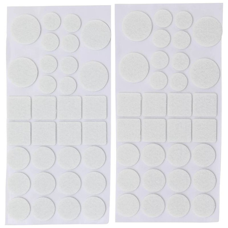 Zestaw białych podkładek filcowych 64 szt., BGS Diy 80701