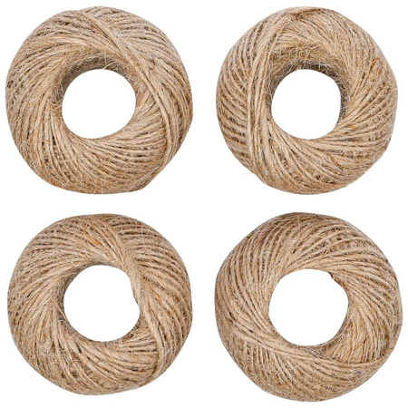 Zestaw sznurków do paczek 1 mm x 45 m 4 szt., BGS Diy 80814