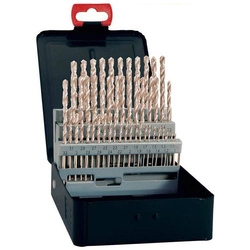 Zestaw wierteł krętych DIN338, szlifowane HSS, typ N, 1-5,9mm FORTIS