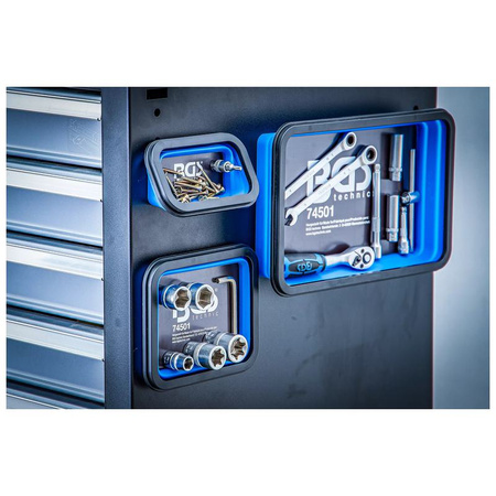 Zestaw 3 miseczek magnetycznych silikon przyrząd składany, BGS 74501