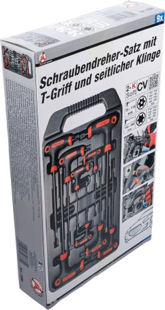 Zestaw 9 wkrętaków bocznym grotem Torx z otworem T10 - T50, BGS Diy 7880
