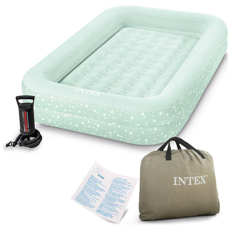Materac welurowy dmuchany dla dzieci 168x107x25 cm 66810 INTEX