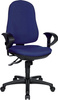 Krzesło biurowe fotel obrotowy reg Support Synchro niebieskie TOPSTAR