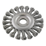 Szczotka tarczowa, drut pleciony, stalowy 178x mm FORMAT