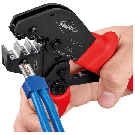 Szczypce do zgniatania tulejek Twin 2x6/2x10/2x16 mm² KNIPEX