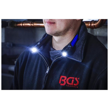 Latarka warsztatowa na szyję COB LED, BGS 85353