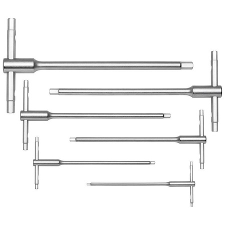 Zestaw 6 wkrętaków imbusowych 3-10 mm z uchwytem przesuwnym typu T PB Swiss Tools 1204.SET 10