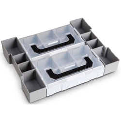 Zestaw wkładek z przegródkami LB Mini z przezroczystym wiekiem do L-BOXX Mini LB 102