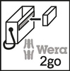 Grzechotka Zyklop Speed 1/4" z przełącznikiem zmiany kierunku pracy w zestawie z bitami i kluczami nasadowymi 8100 SA 6 Wera