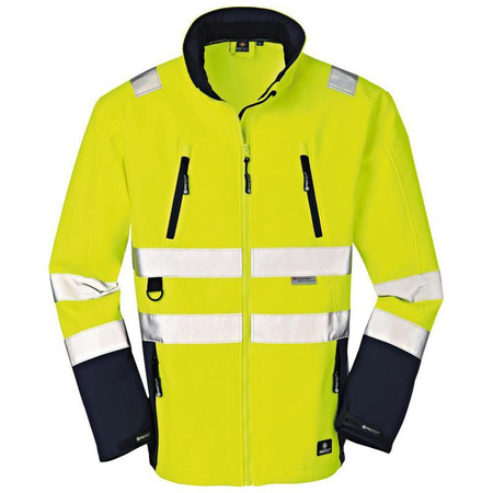 Kurtka Pittsburgh softshell fluorescencyjny żółty/granatowy rozmiar XL