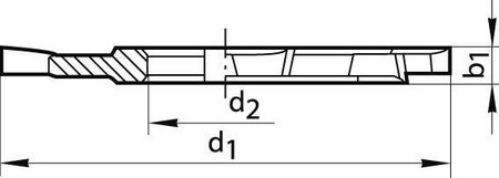 Frez tarczowy DIN885 HSSE, typ HR, kształt A, ostrza naprzemianskośne 125x10mm FORMAT