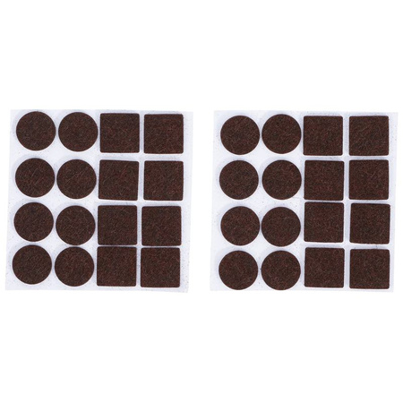 Zestaw podkładek filcowych brązowe 32 szt., BGS Diy 80863