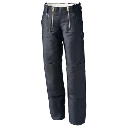 Spodnie cechowe robocze KLAUS sznurkowe pilotki czarne rozmiar 56