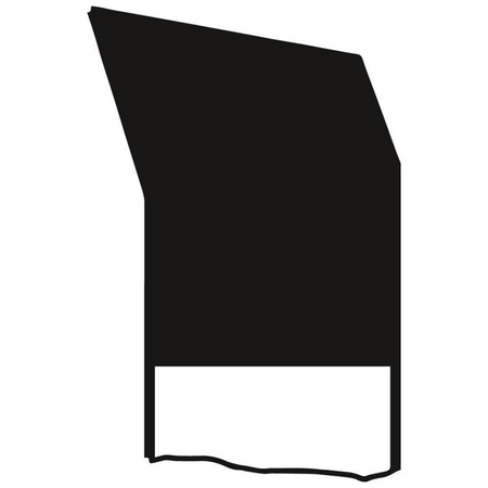 Nóż tokarski wytaczak do naroży, prawy, HSSE, 25 x 25 x 200 mm, podobny do DIN 4965, WILKE