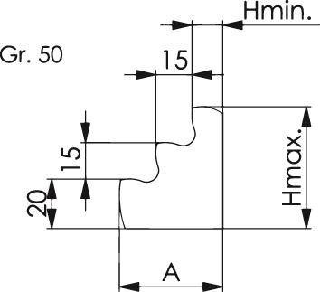 Podporka schodk.DIN6318 230/192,5-230mm AMF