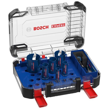 Zestaw otwornic 20/25/32/38/51/64 mm, 10 szt. EXPERT Bosch