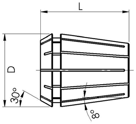 Tuleja zaciskowa DIN6499B 426E GERC16 1,0mm FAHRION