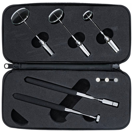 Zestaw chwytaków magnetycznych z diodą LED i lusterek inspekcyjne, BGS 3095